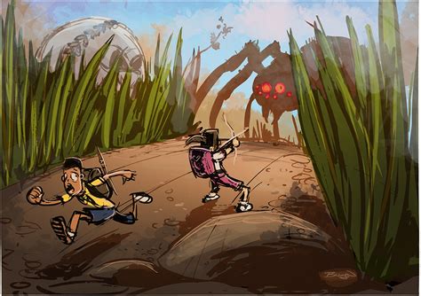 grounded fan art|grounded game drawing.